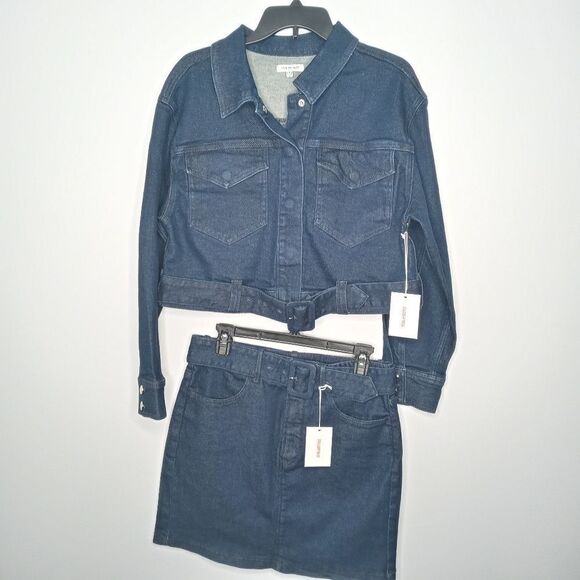 Good AmericanThe 70s Icon Jacket and Skirt - Picture 9 of 11